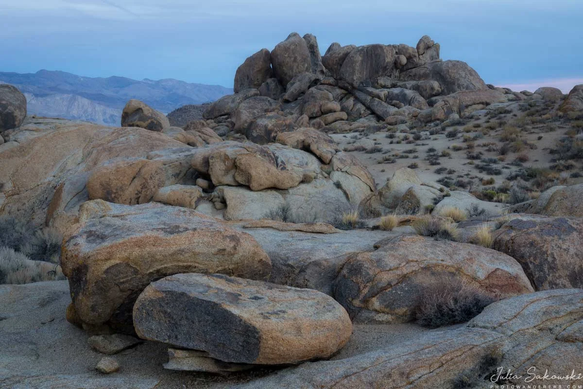 Twilight over Alabama Hills