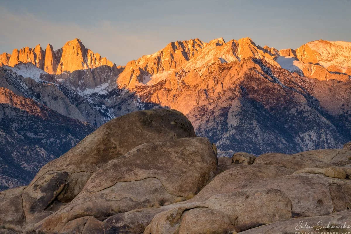 Mount Whitney at dawn, Alabama Hills