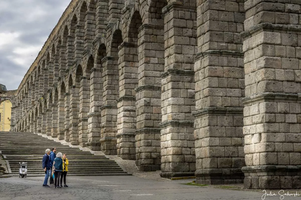 Roman aqueduct, Segovia, Spain