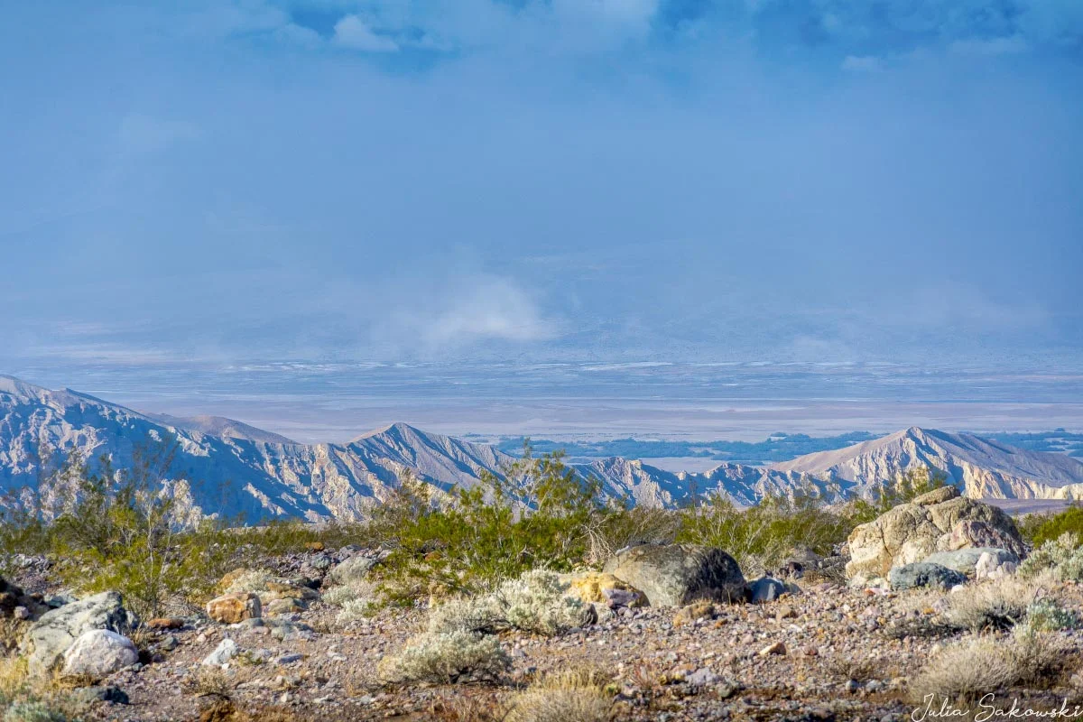 View of Death Valley from the road to Echo Canyon.