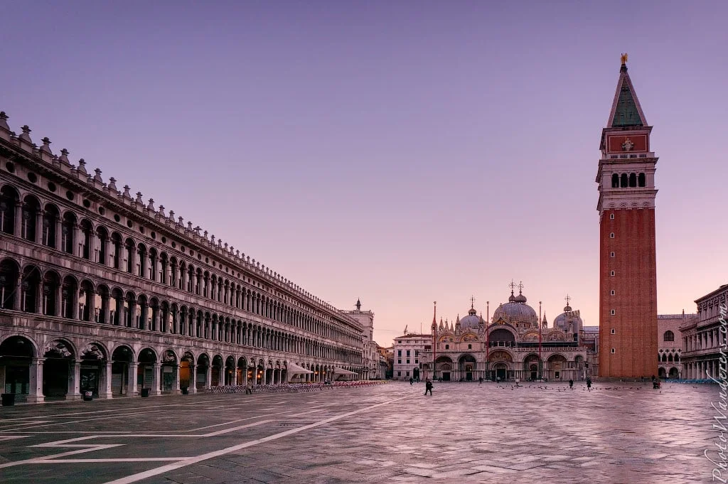 Sunrise on Piazza San Marco, Venice, Italy